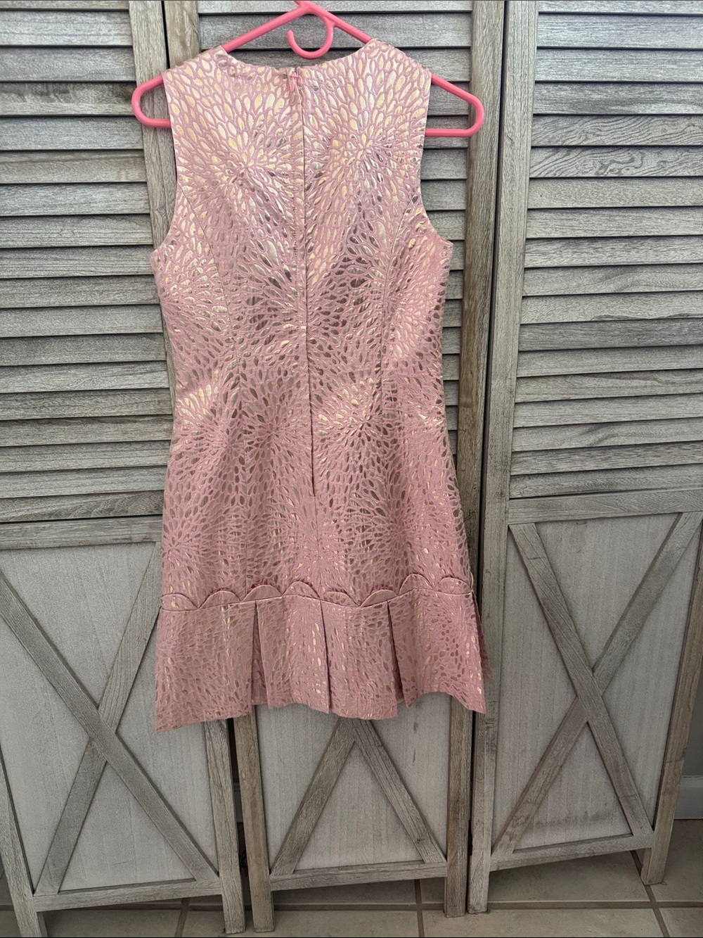 Lilly Pulitzer Abree Dress Prosecco Pink Lagoon Jacquard - Picture 6 of 10